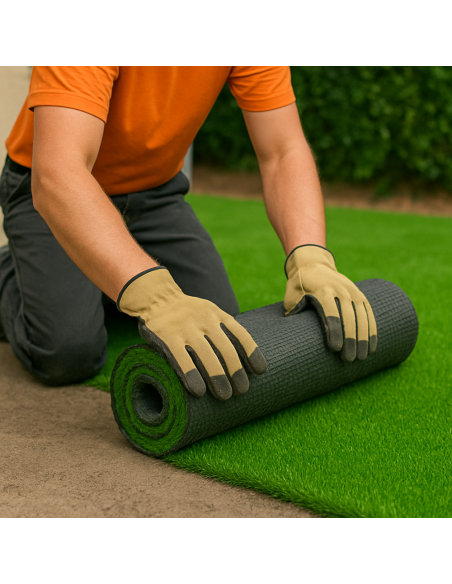 Rotolo Prato Sintetico Oxford Larghezza 1 m Lunghezza 10 m Fili 45 mm Sempre Verde