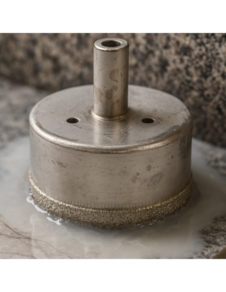 Foretto Diamantato Ad Umido Trapano Avvitatore Attacco A Stelo Diametro 10mm