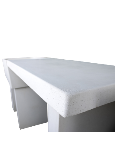 Pilozza Lavabo Calcestruzzo Cemento Serie Ostuni Incasso Destra Piano Laterale 