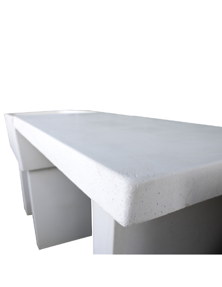 Pilozza Lavabo Calcestruzzo Cemento Serie Ostuni Incasso Destra Piano Laterale 