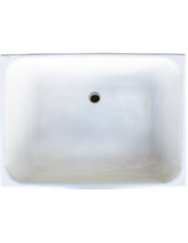 Pilozza Lavabo Calcestruzzo Cemento Serie Ostuni Incasso Destra Piano Laterale 