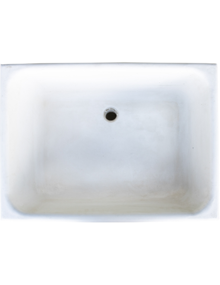 Pilozza Lavabo Calcestruzzo Cemento Serie Ostuni Incasso Destra Piano Laterale 