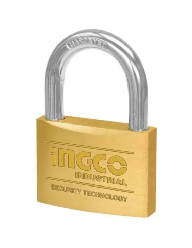 Lucchetto Ad Arco Ottone Con 3 Chiavi Estraibili Ottone Nichelato  