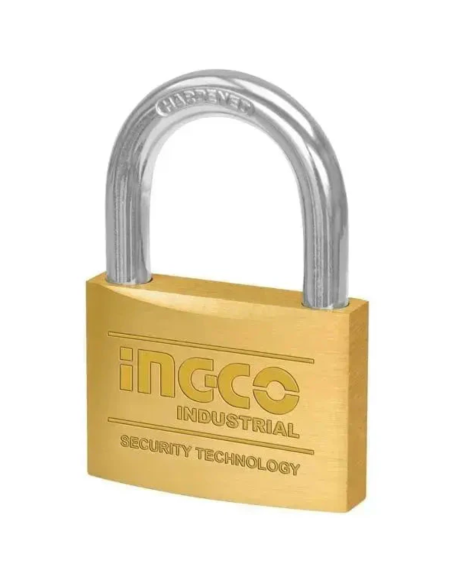 Lucchetto Ad Arco Ottone Con 3 Chiavi Estraibili Ottone Nichelato  