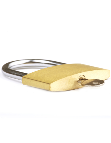 Lucchetto Ad Arco Ottone Con 3 Chiavi Estraibili Ottone Nichelato  