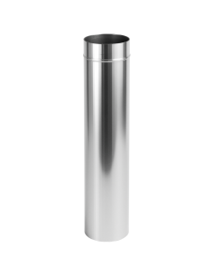 Tubo Acciaio Inox Diametro 200 mm Sp. 0,5 mm h. 500 mm Canna Fumaria	