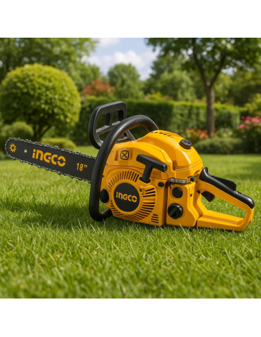Motosega A Scoppio 46 cc Lunghezza Lama 45cm 18 Pollici Lavori Giardinaggio 