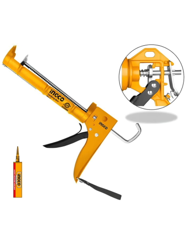  Pistola Silicone Extra Spessore 1MM Asta Dentellata Applicazione Siliconi  