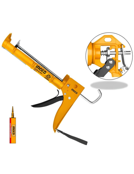  Pistola Silicone Extra Spessore 1MM Asta Dentellata Applicazione Siliconi  