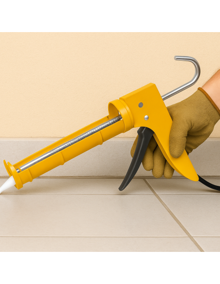  Pistola Silicone Extra Spessore 1MM Asta Dentellata Applicazione Siliconi  