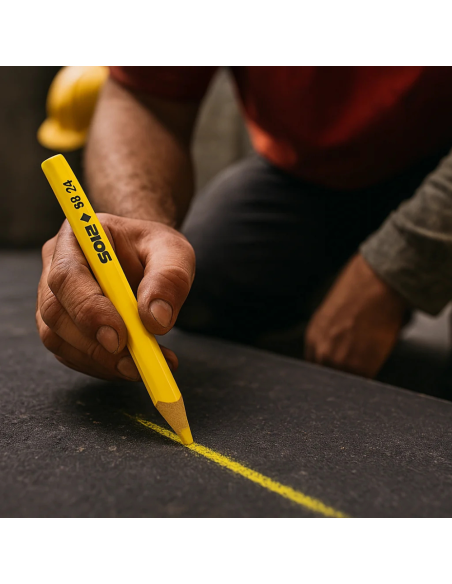 Matita Speciale SB 24 Colore Giallo Legno Cantiere Segnare Supporti Scuri 