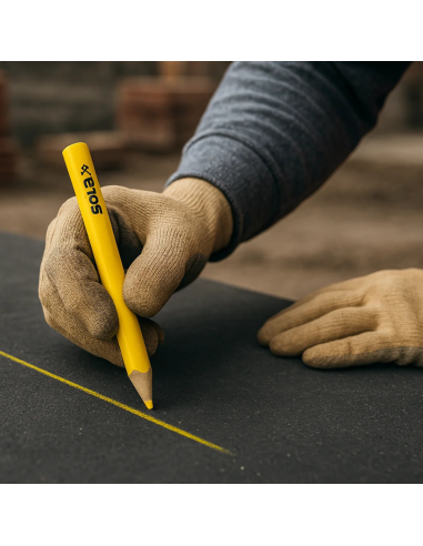 Matita Speciale SB 24 Colore Giallo Legno Cantiere Segnare Supporti Scuri 