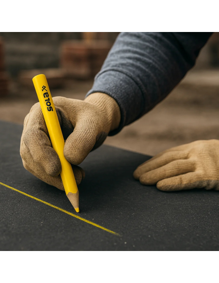 Matita Speciale SB 24 Colore Giallo Legno Cantiere Segnare Supporti Scuri 