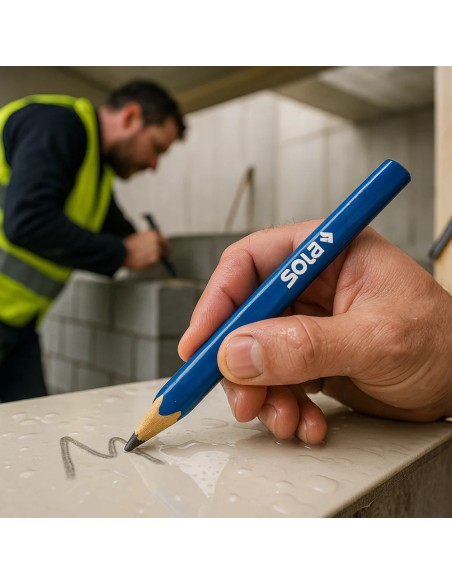 Matita Copiativa KB 24 Blu Legno Supporti Umidi Scrivere Superfici Lisce Bagnate