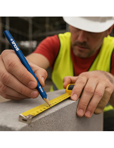 Matita Copiativa KB 24 Blu Legno Supporti Umidi Scrivere Superfici Lisce Bagnate