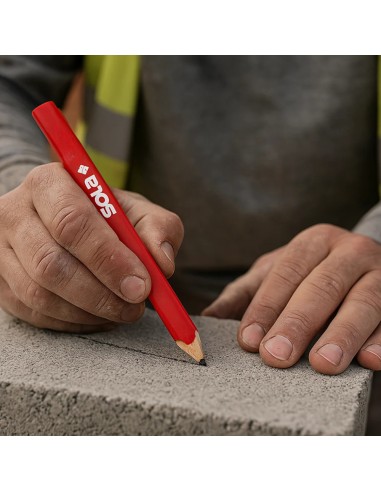 Matita Carpentiere ZB 30 HB Rossa Tratto Netto Preciso Cantiere