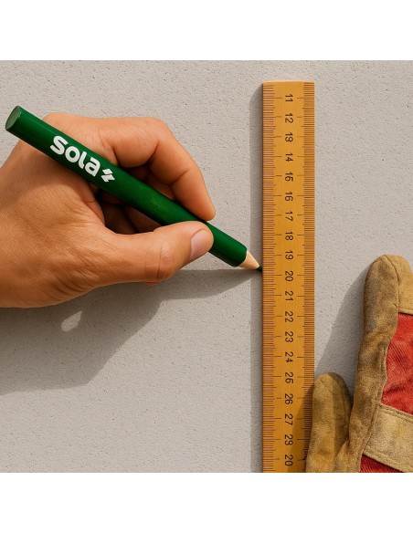 Matita Muratore STB 30 10H Verde Tratto Netto Preciso Sottile Cantiere