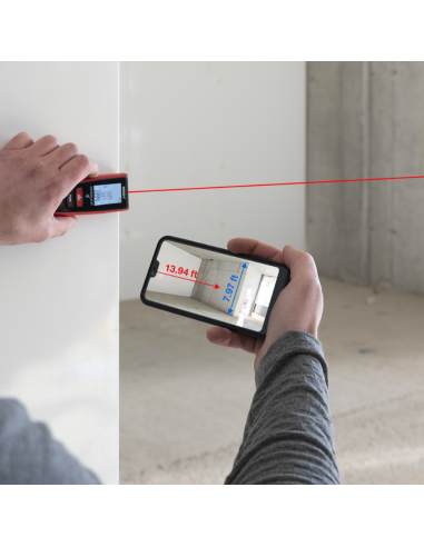 Misuratore Laser Distanza 60 mt Bluetooth Metron 60 bt Precisione Millimetrica