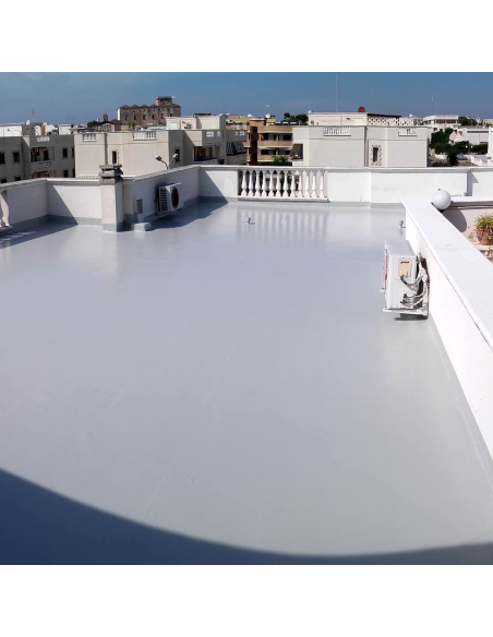 Guaina Liquida Grigia Resingum 2000 Impermeabilizzazione Tetti Terrazze Balconi 