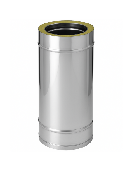 Tubo Acciaio Doppia Parete Ø 150/200 mm Sp. 0,5 mm h. 500 mm Canna Fumaria	