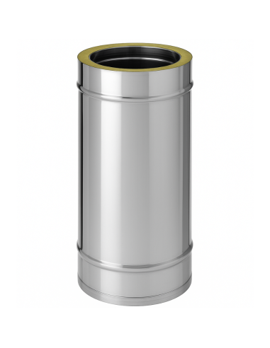 Tubo Acciaio Doppia Parete Ø 200/250 mm Sp. 0,5 mm h. 500 mm Canna Fumaria	