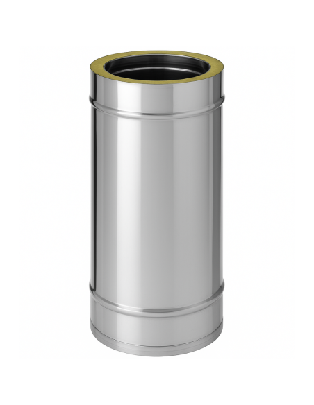 Tubo Acciaio Doppia Parete Ø 200/250 mm Sp. 0,5 mm h. 500 mm Canna Fumaria	