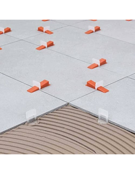 Distanziatori Elementi Livellanti 1,5 mm Piastrelle Alto Spessore Confezione 400 pezzi