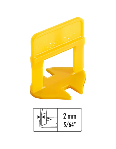 Distanziatori Elementi Livellanti RLS HD 2 mm h. 12 mm Confezione 250 Pezzi 