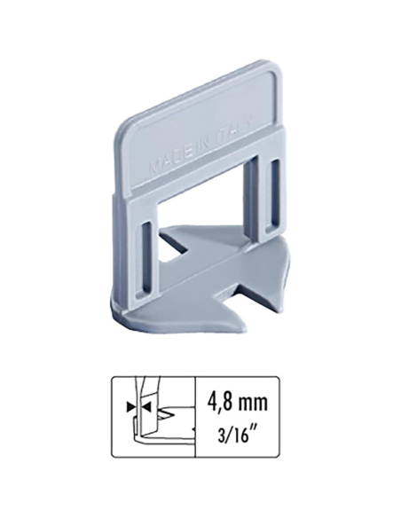 Distanziatori Elementi Livellanti RLS HD 4,8 mm h. 12 mm Confezione 250 Pezzi 