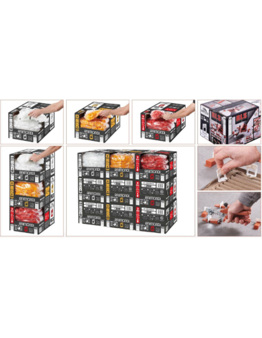 Distanziatori Elementi Livellanti RLS HD 4,8 mm h. 12 mm Confezione 250 Pezzi 