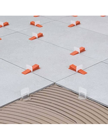 Distanziatori Elementi Livellanti RLS Giunti Ultrasottili 1mm h.12 mm 300 Pezzi