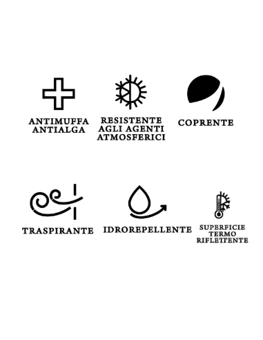 Nisida Membrana Elastica Impermeabilizzante Pedonabile Termoriflettente Antialga