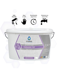 Pittura Fassaden Top Quarzo Elastomerico Fibrato Anticavillature Idrorepellente 2