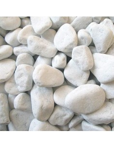 Ciottoli Bianco Valle D'Itria Pietre Naturali Decorativi Giardini Aiuole Vasi 1 Kg