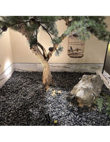 Ciottoli Nero Ebano Pietre Naturali Decorativi Giardini Aiuole Vasi 1 Kg