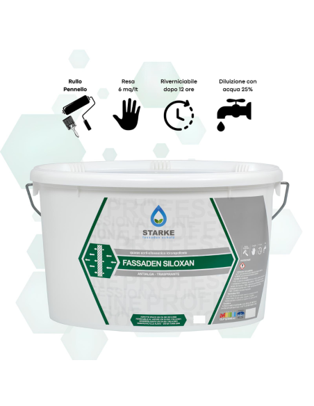 Pittura Murale Fassaden Siloxan Quarzo Acril Silossanico Idrorepellente