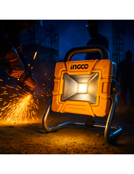 Faretto Led Da Lavoro Portatile A Batteria 20V Nudo 1800 Lumen  