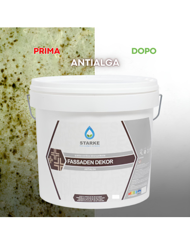 Quarzo Fine Fassaden Dekor Acrilico Coprente Idrorepellente Antialga Antimuffa