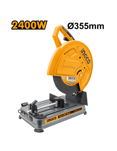 Troncatrice Disco Diametro 355MM 2400W Tagli Precisione Dritti Inclinati   