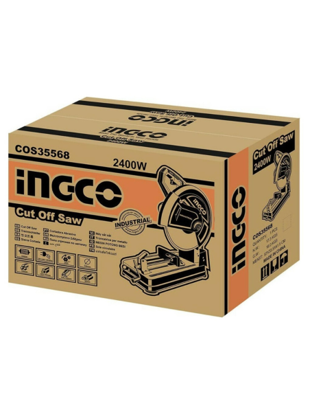 Troncatrice Disco Diametro 355MM 2400W Tagli Precisione Dritti Inclinati   