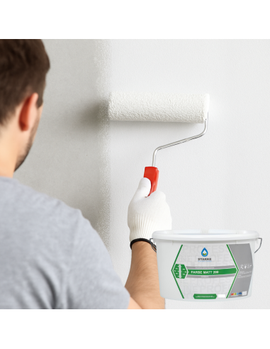Farbe Matt 200 Pittura Acrilica Coprente Traspirante Bassa Lavabilità Interni
