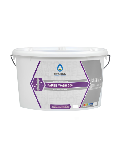Farbe Wash 500 Idropittura Acrilica Lavabile Coprente Rapida Essiccazione