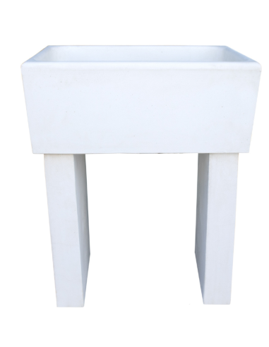 Pilozza Calcestruzzo Cemento Serie Ostuni 60 x 47 x H 30 cm Con Piedi 