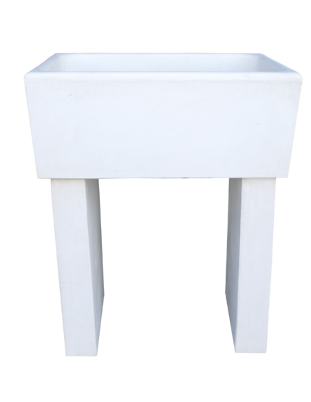 Pilozza Calcestruzzo Cemento Serie Ostuni 60 x 47 x H 30 cm Con Piedi 