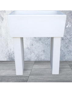 Pilozza Calcestruzzo Cemento Serie Ostuni 60 x 47 x H 30 cm Con Piedi  2