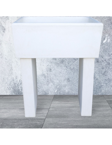 Pilozza Calcestruzzo Cemento Serie Ostuni 60 x 47 x H 30 cm Con Piedi 