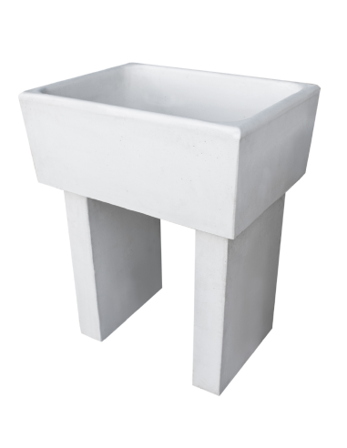 Pilozza Calcestruzzo Cemento Serie Ostuni 60 x 47 x H 30 cm Con Piedi 