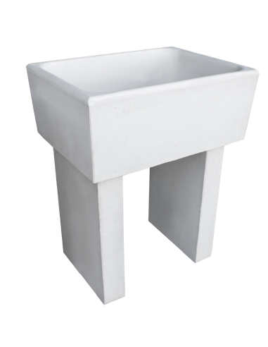 Pilozza Calcestruzzo Cemento Serie Ostuni 60 x 47 x H 30 cm Con Piedi 