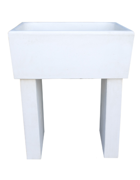 Pilozza Calcestruzzo Cemento Piedi Serie Ostuni 75 x 55 x H 30 cm Con Piedi 