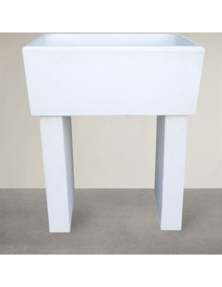 Pilozza Calcestruzzo Cemento Piedi Serie Ostuni 75 x 55 x H 30 cm Con Piedi 